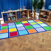 Rainbow Placement Floor Mat Rectangle