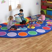Rainbow Semi Circle Mat L150 x W300cm image