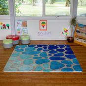 Water Droplet Super Deluxe Carved Carpet