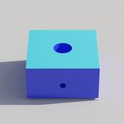 Causeway Sensory Square Podium 75x75cm c/w B Tube and FO cut out