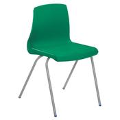 Metalliform NP Chair Seat Ht 430mm Green Black Frame