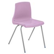 Metalliform NP Chair Seat Ht 260mm Lilac Speck'd Grey Frame