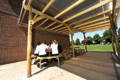 Lean-To Polycarbonate Roof Pergola image