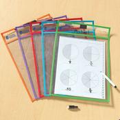 Clear Write and Wipe Work Storage Pockets