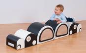 Caterpillar Mirror Bumps Play Set Black &amp; White