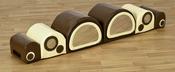 Caterpillar Mirror Bumps Play Set Natural