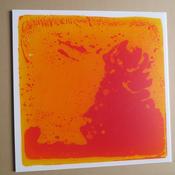 Liquid Floor Tile Orange / Red