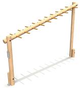 Sloping Monkey Bar Log