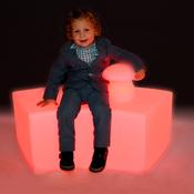 Colour Changing Curved Bench Seating 