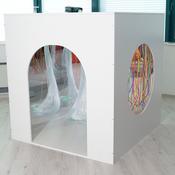 Large Wooden Padded Den for Bubble Tube &amp; Fibre Optics 