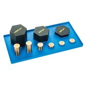 Brass and Steel Weight Set with Tray image