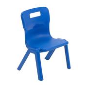 Titan One Piece Chairs Blue Seat height 260mm