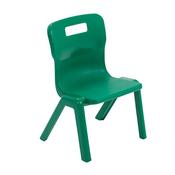 Titan One Piece Chairs Green Seat height 260mm