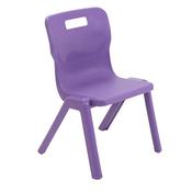 Titan One Piece Chairs Purple Seat height 350mm