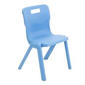 Titan One Piece Chairs Sky Blue Seat height 380mm