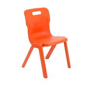 Titan One Piece Chairs Orange Seat height 430mm