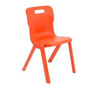 Titan One Piece Chairs Orange Seat height 460mm