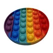 Pop Fidget Pad - round multi-coloured 
