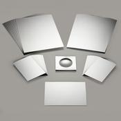 Double Sided Plastic Mirrors 150 x 100mm 10pk image