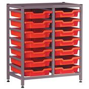 Gratnells, Low Double Frame, Grey, 825mm Height (Each)