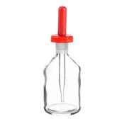 Bottles, Dropping, Clear Glass, PolyStop with glass dropper, 30ml (Pack of 6 )