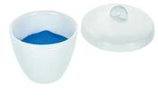 Crucible 50ml., Porcelain with lid, Tall (Pack of 10)