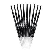 White Synthetic Sable Brushes Round Tip Size 2 - Pack of 10