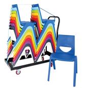 Chevron Chairs Trolley