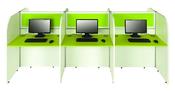 Triple Double Sided Study Booth