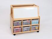 Storage Unit with Easel with Trays