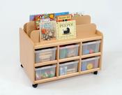 Book Display Unit with Trays