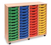 48 Shallow Tray Unit no drs w1358xd462xh1133mm Beech finish