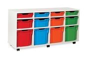 White 12 Variety Tray Unit no doors w1358xd453xh707mm