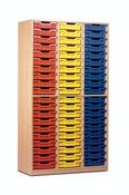 60 Tray Cupboard Unit no doors w1030xd477xh1810mm Beech finish