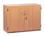 Lockable Storage Cupboard 750 - Beech h768mm c/w 2 adj sh