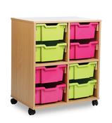 Tidistore 8 Deep Tray Unit w692xd450xh745mm Beech