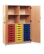 24 tray Cupboard Unit full doors w1030xd477xh1468mm Beech finish