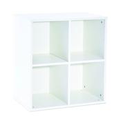 Stackable White Storage - 4 squares unit
