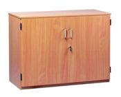 Lockable Storage Cupboard 750 - Maple h768mm c/w 2 adj sh