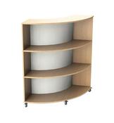 Grasmere Convex Curved Bookcase 2-sided h900xd1115xw1575mm