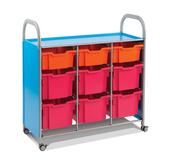 CalStor Triple Combination Tray Unit - Cyan frame