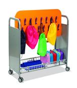 CalStor Cloakroom Trolley with Silver frame
