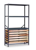 TecniStor Static Metal Storage w1055xh1850mm c/w shelf/dwr unit