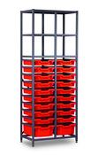 TecniStor Static Metal Storage w710xh1850mm c/w 2D &amp; 18 sh trays
