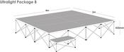 Alu Lite Staging Package B with Carpet Deck Covering - 4x3m