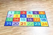 Rainbow Numbers Carpet (1-24)