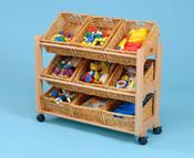 Single Tidy Trolley with 9 Baskets