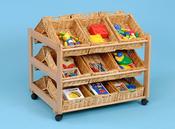 Double-sided Tidy Trolley with Baskets