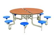 Folding Round Tables With 8 Stools H690mm