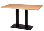 Barletta Black Cast Rectangular Dining Base 1200mm X 700mm Rectangular Top image